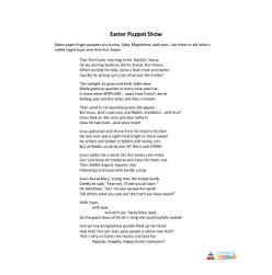 Easter Poem and Puppet Show